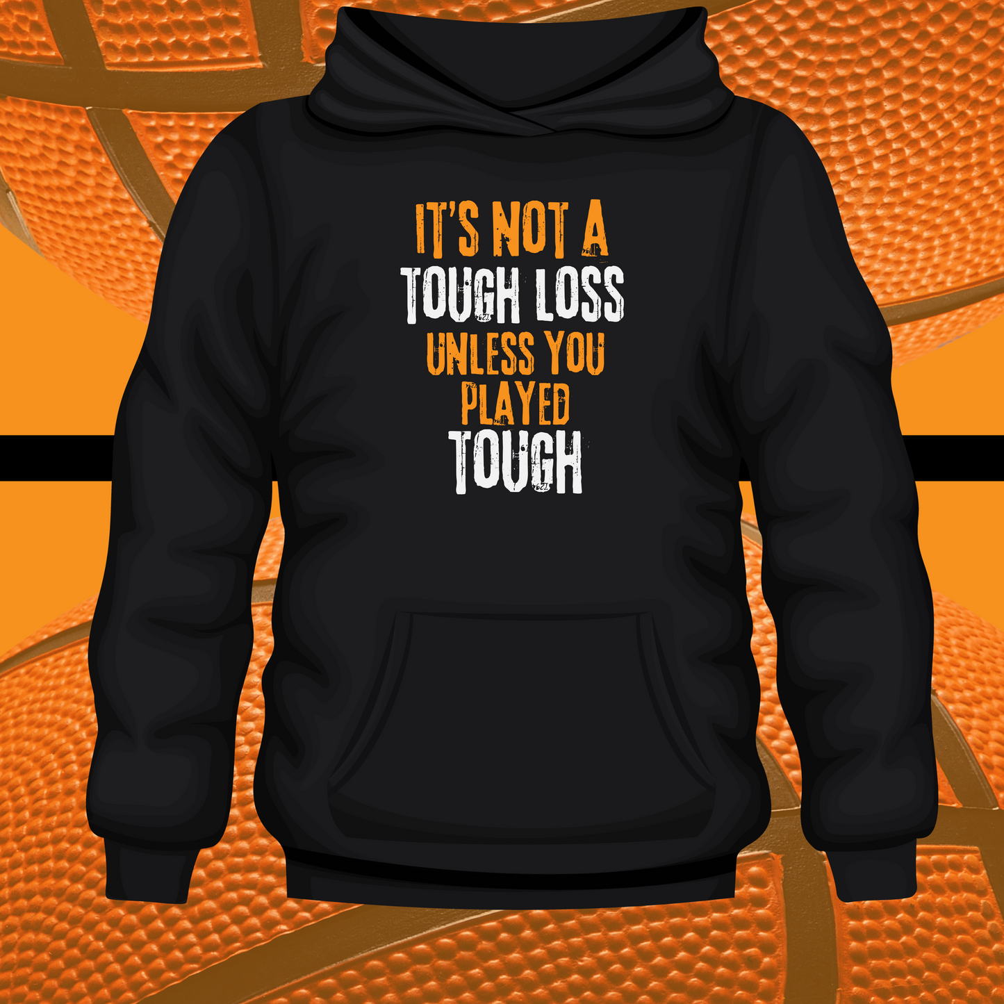 Trust the Work; Champion; Tough Loss Hoodies for Basketball Season